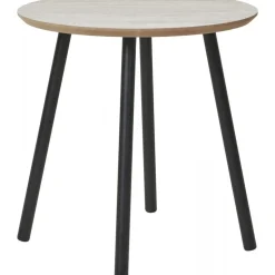 Aalst sidobordØ40 cm - Svart/beige