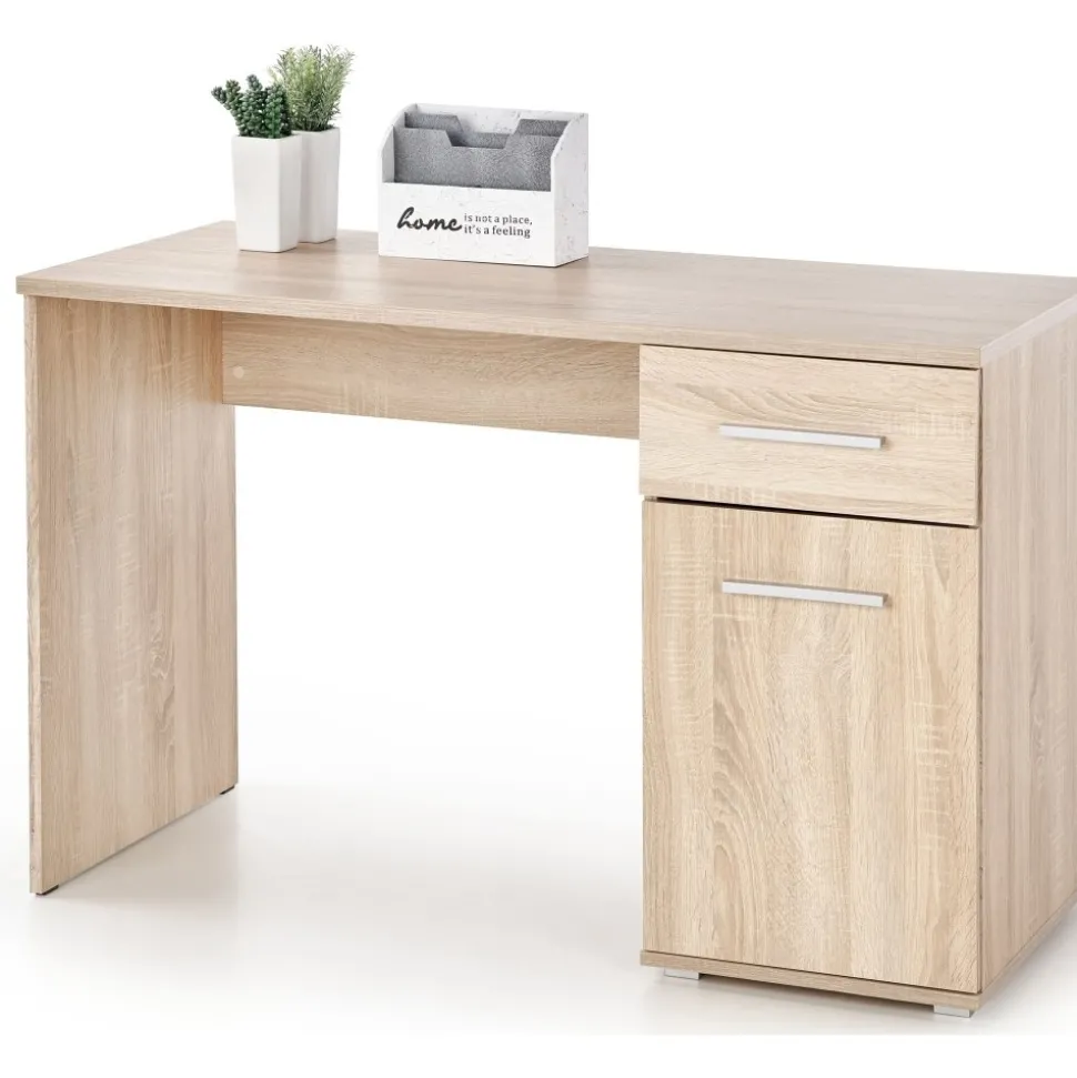 Abdel skrivbord 120x55 cm - Sonoma ek + Möbeltassar