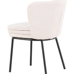 Agnes matstol - Vit boucle