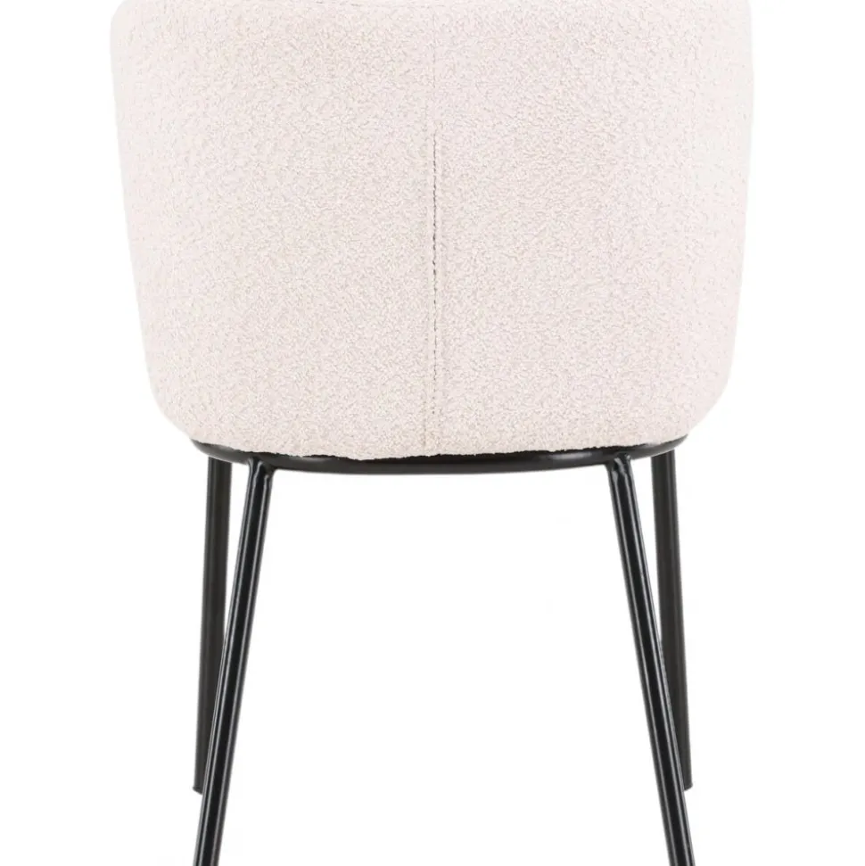 Agnes matstol - Vit boucle