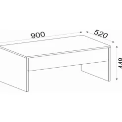 Akilli soffbord - Travertin