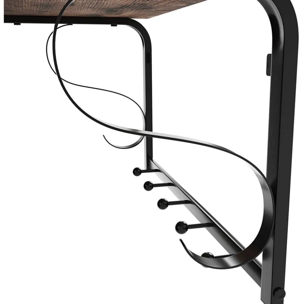 Aksel hatthylla - Brun/svart