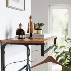 Aksel hatthylla - Brun/svart