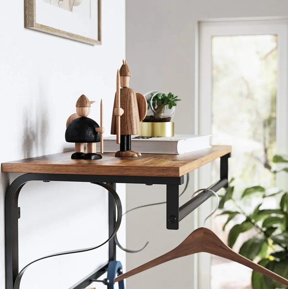 Aksel hatthylla - Brun/svart