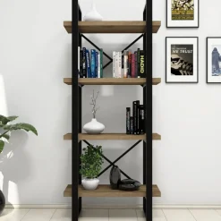 Alaro modern bokhylla - Valnöt