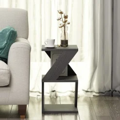 Albeni sidobord - Svart trä