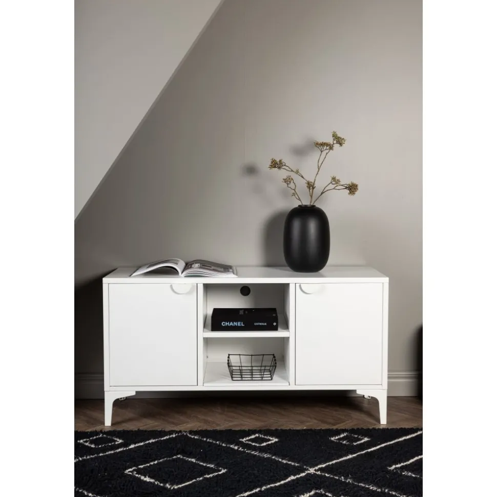 Alexander TV-bänk - Vit