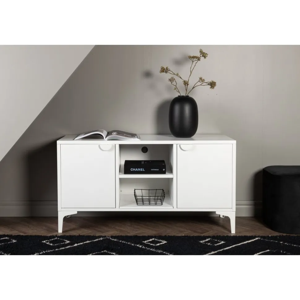 Alexander TV-bänk - Vit