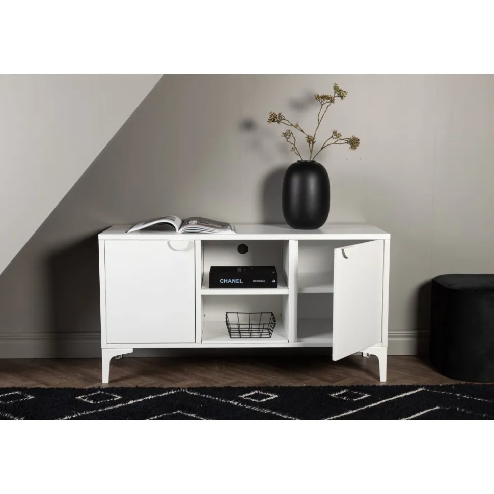 Alexander TV-bänk - Vit