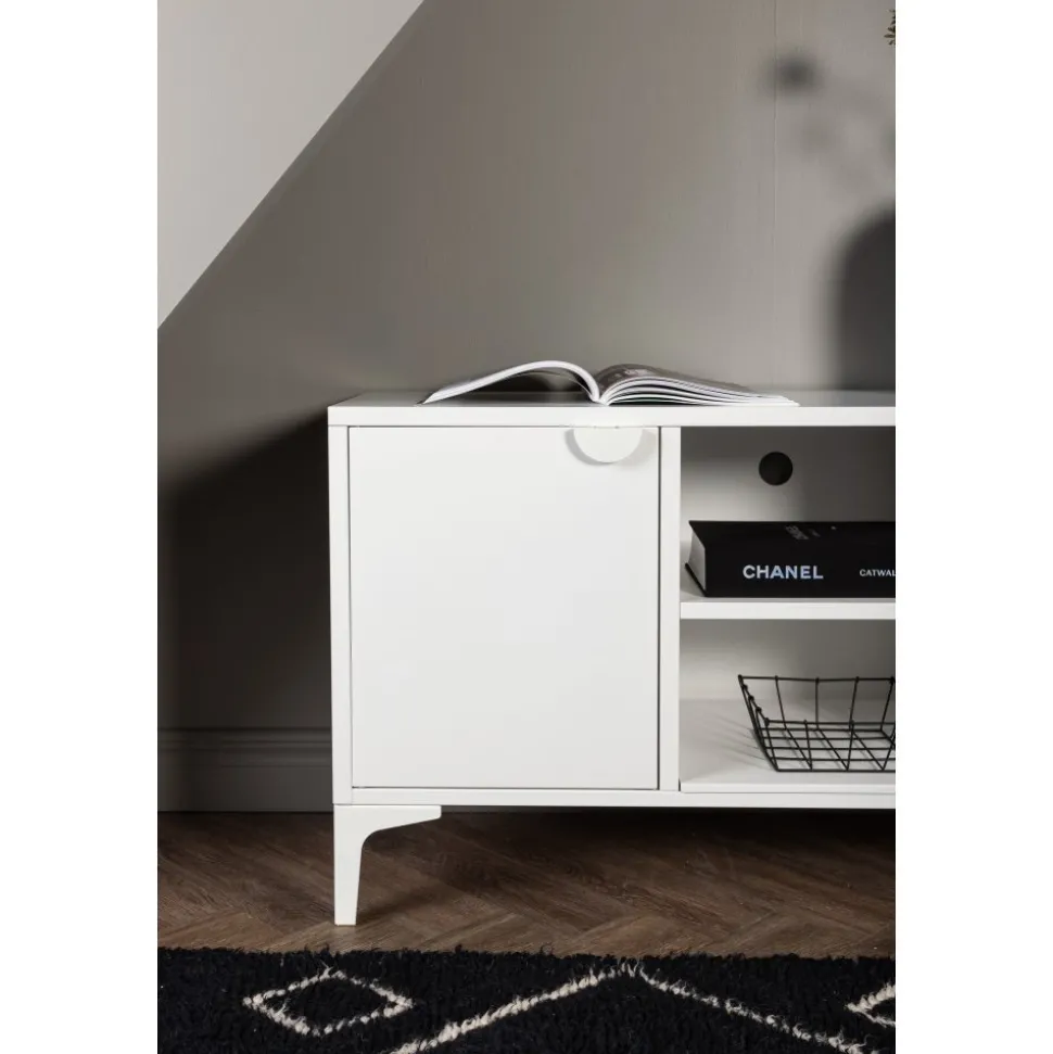 Alexander TV-bänk - Vit