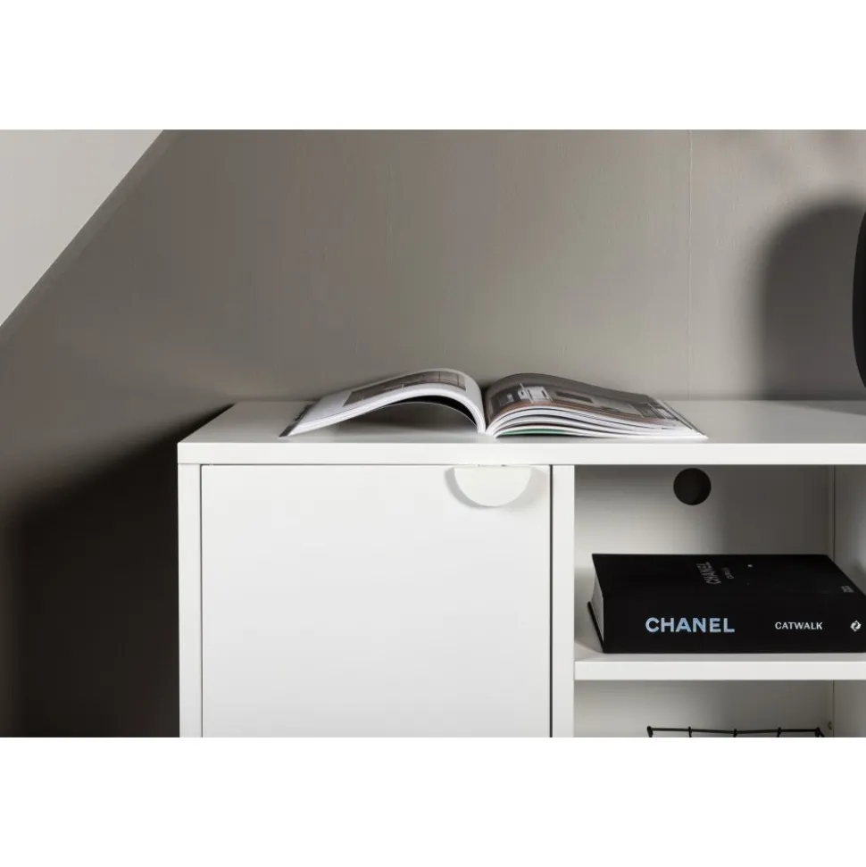 Alexander TV-bänk - Vit