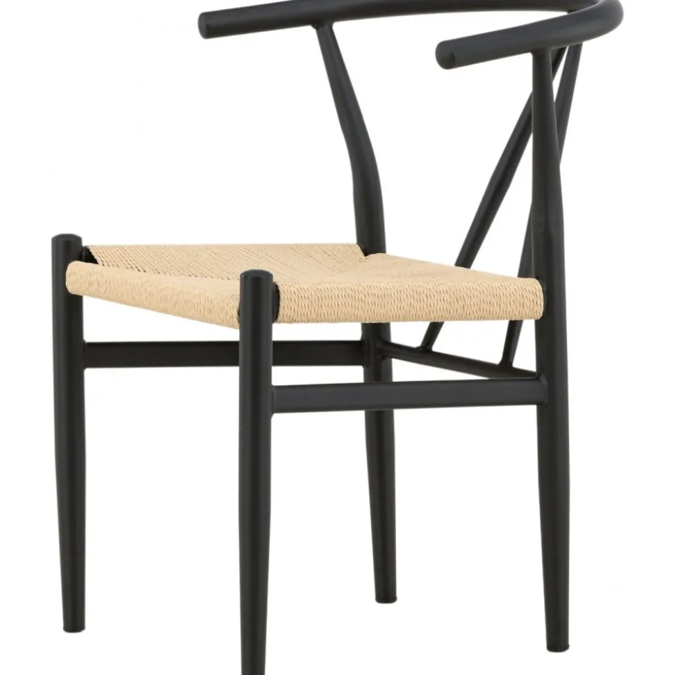 Alfons matstol - Beige/svart