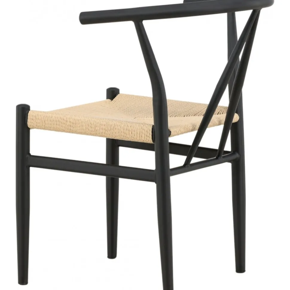 Alfons matstol - Beige/svart