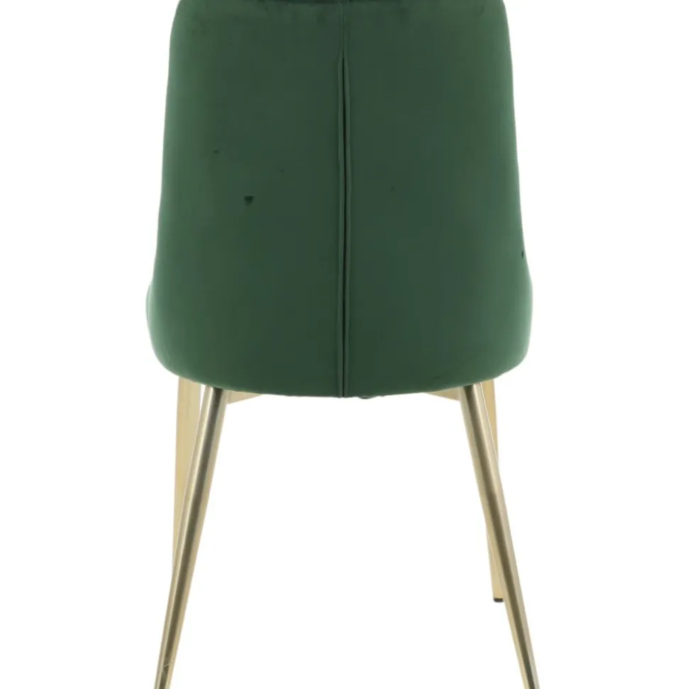 Alice Deluxe matstol - Grön/mässing