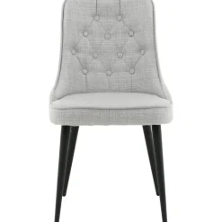 Alice Deluxe matstol - Ljusgrå/svart