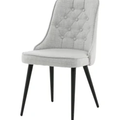 Alice Deluxe matstol - Ljusgrå/svart