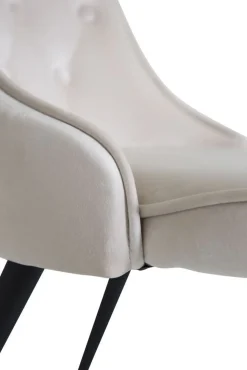 Alice Deluxe matstol - Svart/beige sammet