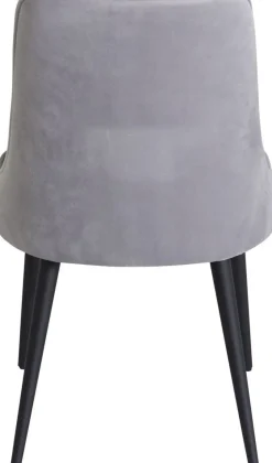 Alice Deluxe matstol - Svart/ljusgrå sammet