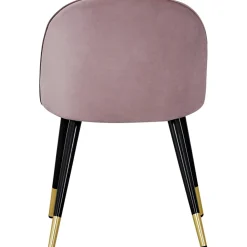 Alice matstol - Rosa/svart/mässing