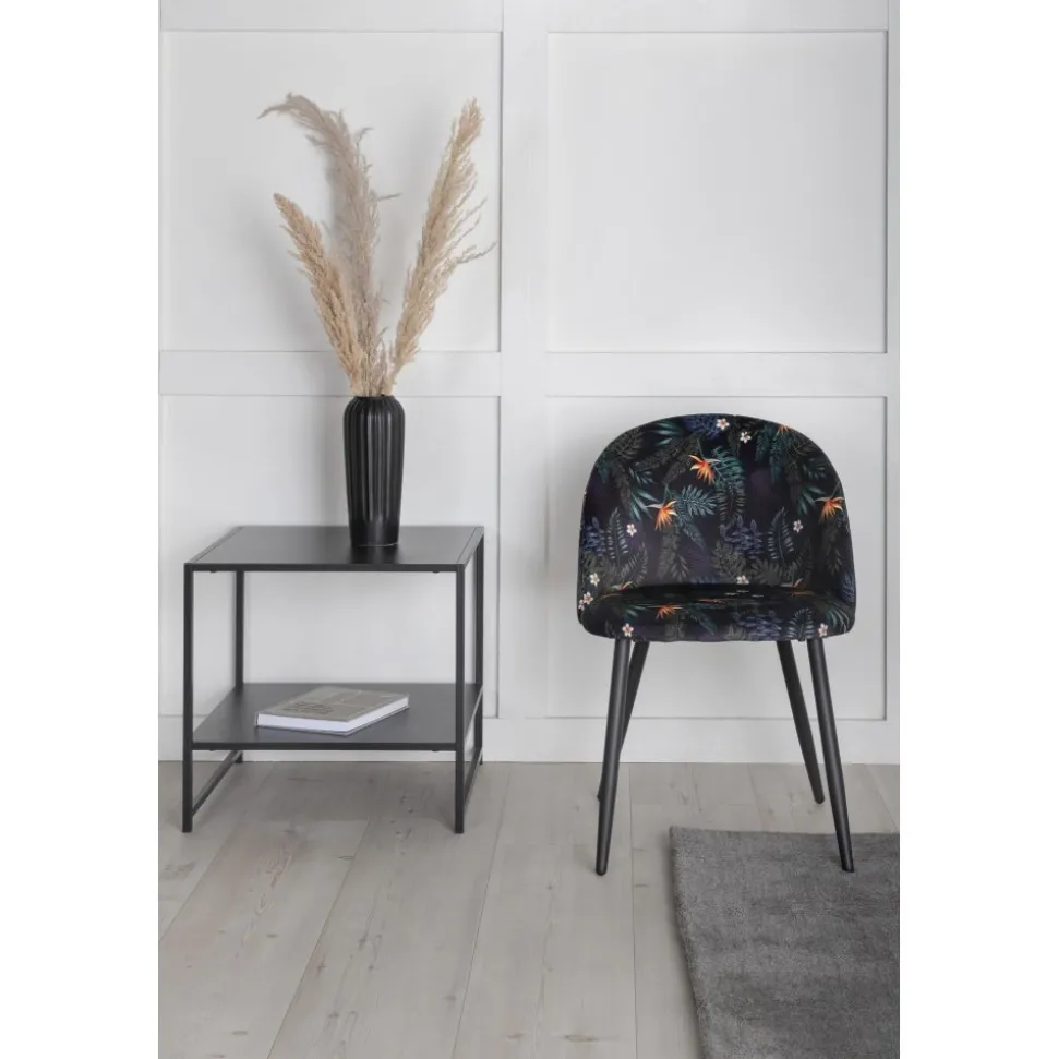 Alice matstol - Svart blomma