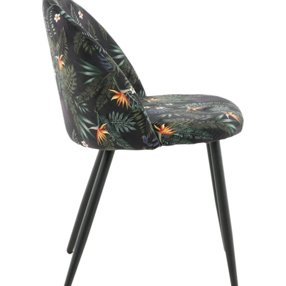 Alice matstol - Svart blomma