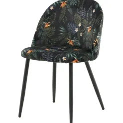 Alice matstol - Svart blomma