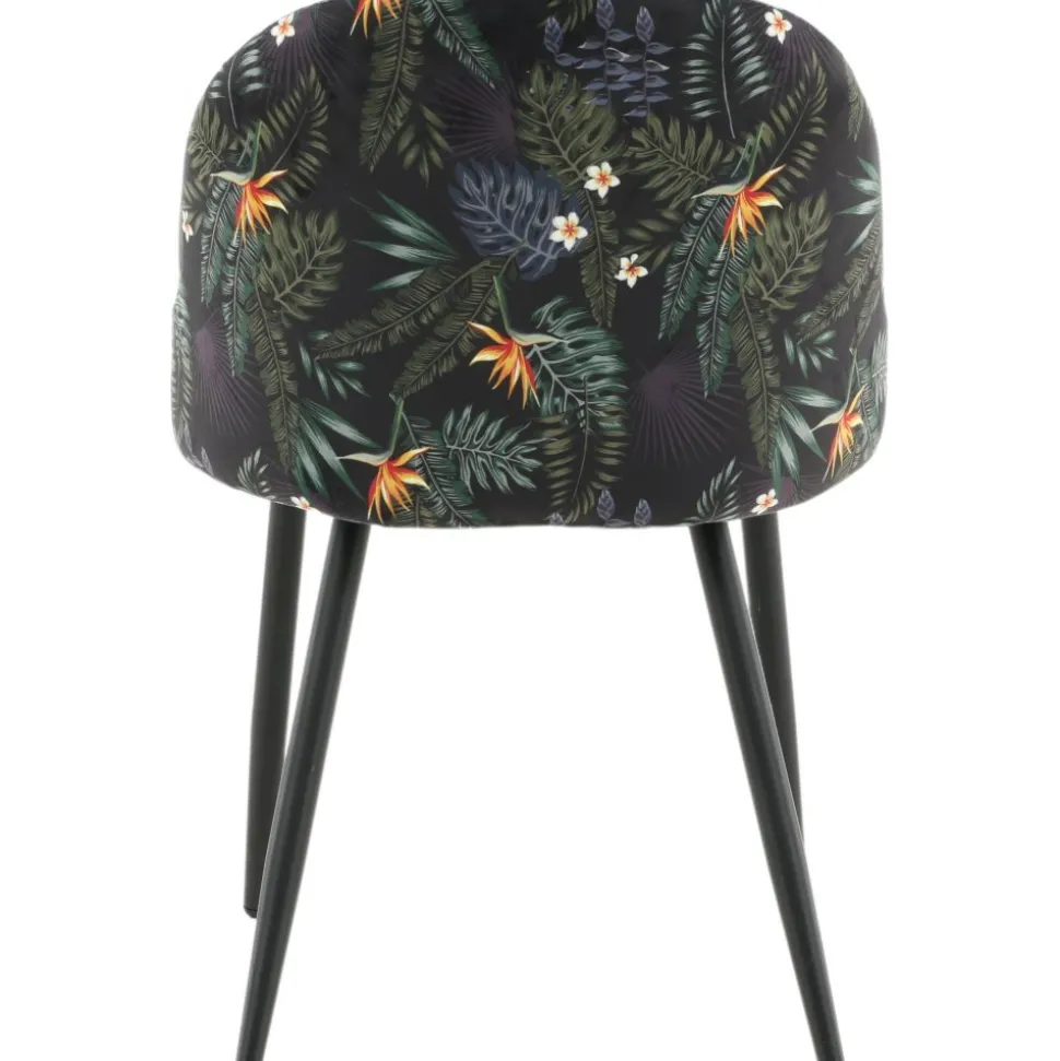 Alice matstol - Svart blomma
