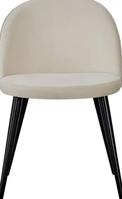 Alice matstol - Svart/beige sammet + Fläckborttagare för möbler