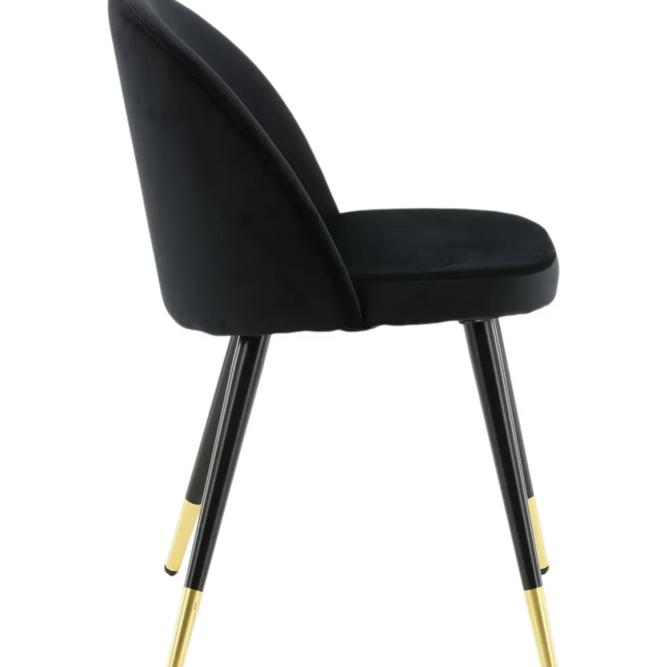 Alice matstol - Svart/mässing