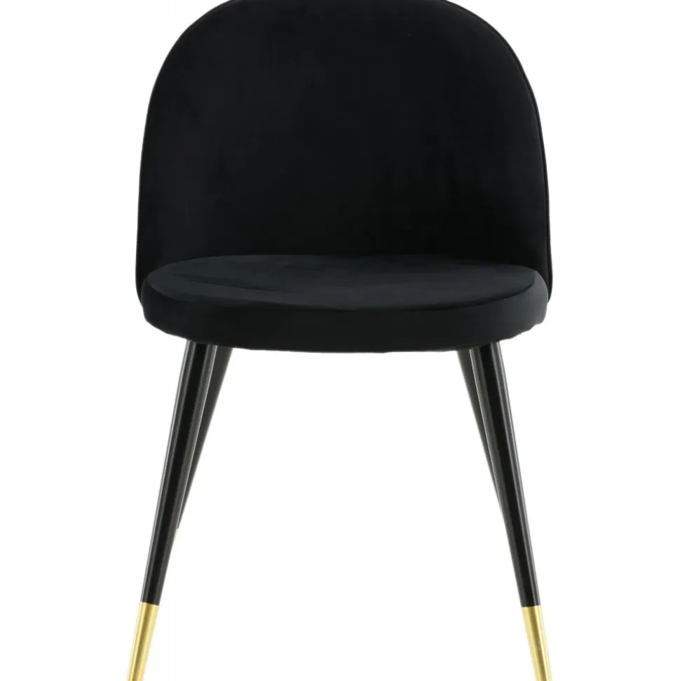 Alice matstol - Svart/mässing