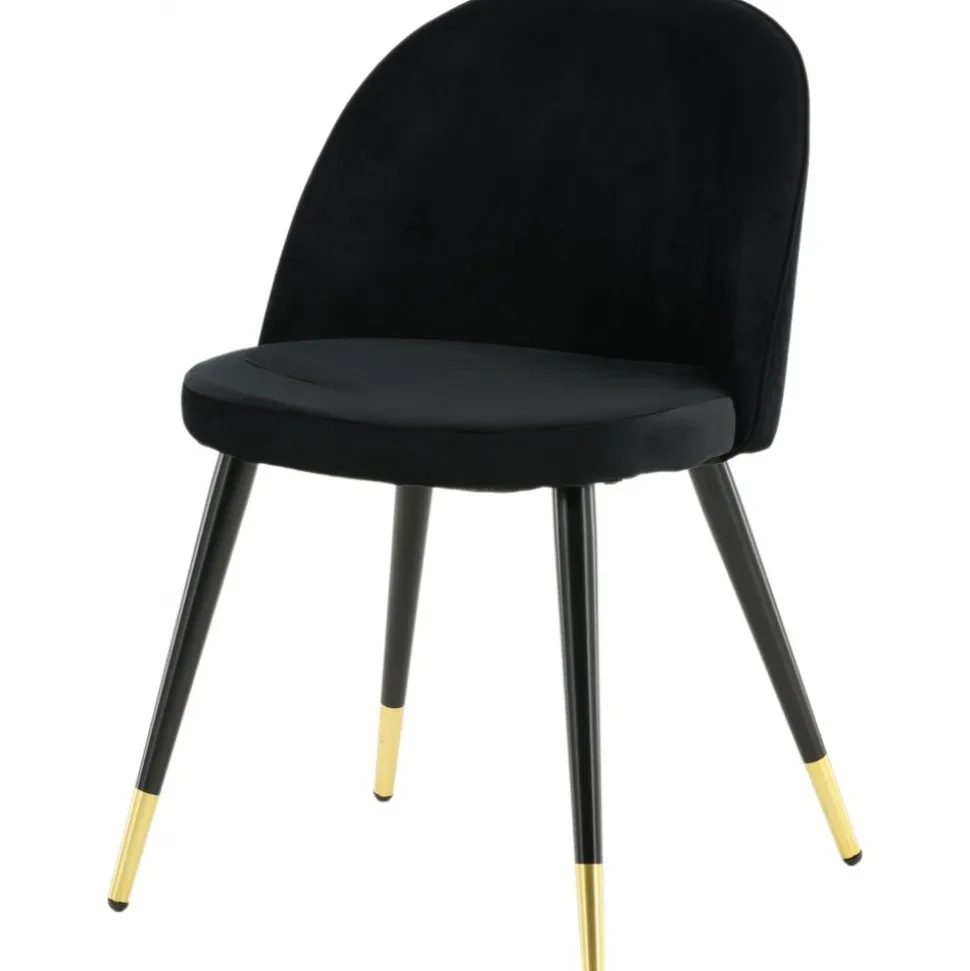 Alice matstol - Svart/mässing