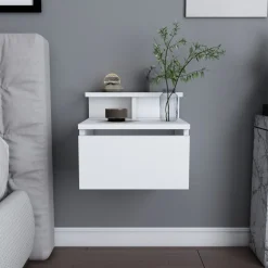 Alice sängbord - Vit