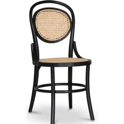 Alicia stol böjträ - Svart/rotting