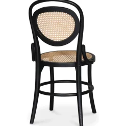 Alicia stol böjträ - Svart/rotting