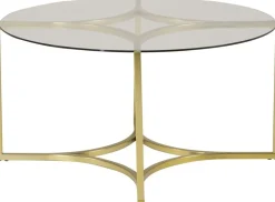 Alsjöholm soffbord Ø75 cm - Glas/mässing