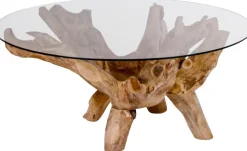 Amazonas Soffbord 110 x 110 cm - Teak/glas