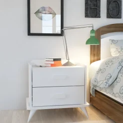 Andaz sängbord - Vit