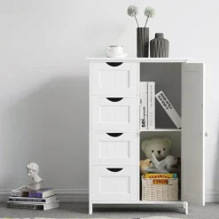 Annette förvaringsskåp - Vit + Textilrengöring för möbler