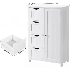 Annette förvaringsskåp - Vit