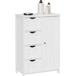 Annette förvaringsskåp - Vit + Möbeltassar