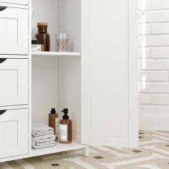 Annette förvaringsskåp - Vit + Möbeltassar