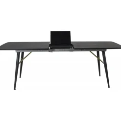 Ansmark matbord 180-220 cm - Svart