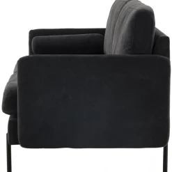 Antibes 2-sits soffa - Svart/Mörkgrå