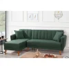 Aqua divanbäddsoffa vänster - Mörkgrön