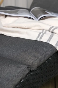 Archie solsäng - Svart + Rengöringsmedel för utemöbler