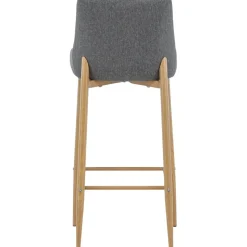 Argon barstol - Ekimitation/grå