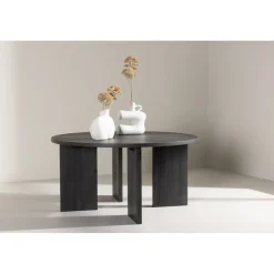 Askerön soffbord Ø80 cm - Svart