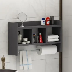 Asya vägghylla Antracit