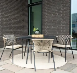 Atlanta matbord Ø120 cm - Svart