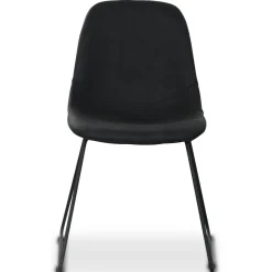 Atlantic sled stol i svart PU + Möbeltassar